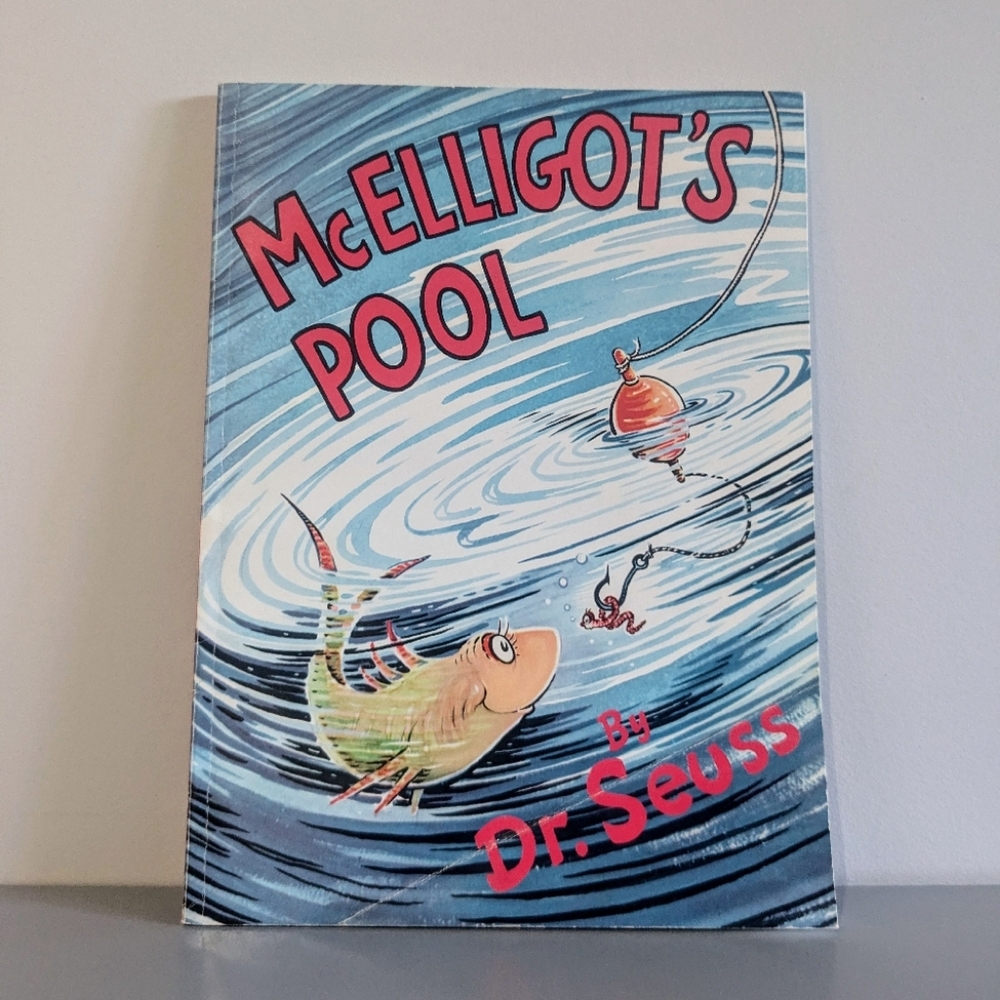 1947, 1974 McElligot's Pool Banned Dr Seuss softcover book Vintage Collectible